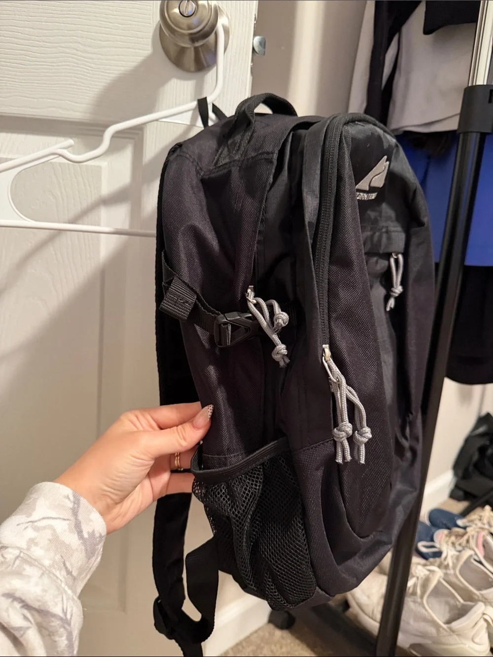 Ozark Trail Black Backpack with Gray Accents